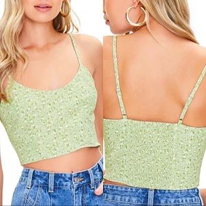 FOREVER 21 DITSY FLORAL CROPPED CAMI